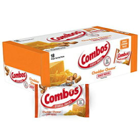 COMBOS チェダーチーズプレッツェル ベイクドスナック 1.8オンス (18個パック) COMBOS Cheddar Cheese Pretzel Baked Snacks 1.8 Ounce (Pack of 18)