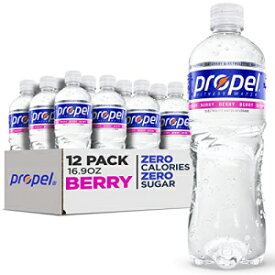 Propel Berry、電解質とビタミン C&E を含むゼロカロリーのスポーツ飲料水、16.9 液量オンス、12 個パック Propel Berry, Zero Calorie Sports Drinking Water with Electrolytes and Vitamins C&E, 16.9 Fl Oz, Pack of 12