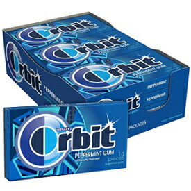 ORBIT Gum ペパーミント シュガーフリー チューインガム 14 個 (12 個パック) ORBIT Gum Peppermint Sugarfree Chewing Gum, 14 Pieces (Pack of 12)
