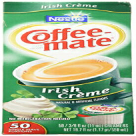 Coffee-Mate アイリッシュ クリーム リキッド クリーマー 50 シングルサーブ 3/8 FL OZ Coffee-Mate Irish Creme Liquid Creamer 50 Single Serve 3/8 FL OZ
