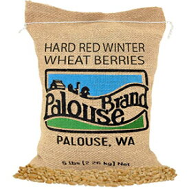 硬い赤い冬小麦の果実 5ポンド | ワシントン州で家族経営 | 非遺伝子組み換えプロジェクトの検証 | 100% 非照射 | コーシャパーベ認定 | フィールドトレース | 麻袋 Hard Red Winter Wheat Berries | 5 LBS | Family Farmed in Washingt
