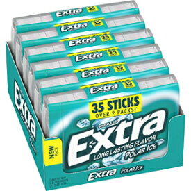 EXTRA Polar Ice シュガーフリー チューインガム、35 スティック パック (6 個パック) EXTRA Polar Ice Sugarfree Chewing Gum, 35-stick Packs (Pack of 6)