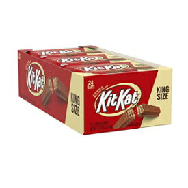 キットカット ミルクチョコレート キングサイズ ウエハースキャンディ、バルク、個別包装、3オンスバー (24個) KIT KAT Milk Chocolate King Size Wafer Candy, Bulk, Individually Wrapped, 3 oz Bars (24 Count)