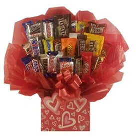 チョコレートキャンディーブーケ（Chain of Heartsギフトボックス） So Sweet of You Chocolate Candy bouquet (Chain of Hearts Gift Box)