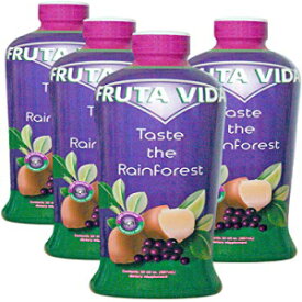 4～30 オンスのボトル ​​- フルタ ヴィダ (アサイー、マテ茶、クプアス) ジュース by Pro Image International 4-30 Oz Bottles - Fruta Vida (Acai,Yerba Mate, Cupuacu) Juice by Pro Image International