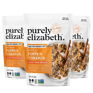Purely Elizabeth, Pumpkin Cinnamon, Ancient Grain Granola, Gluten-Free,  Non-GMO, 12 Ounce (Pack of 3) | Glomarket