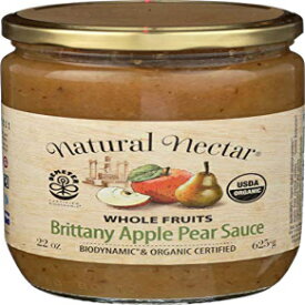 ナチュラルネクターアップルソースペアバイオダイナミック、22オンス Natural Nectar Apple sauce Pear Biodynamic, 22 oz