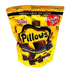 1.76 Ounce (Pack of 3), Chocolate, Oishi Pillows Choco-Filled Crackers Party Size, 5.29 oz, 3 packs