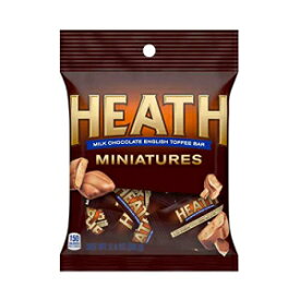 Hershey (1) バッグ ヒース ミニチュア キャンディ バー - ミルク チョコレート イングリッシュ トフィー キャンディ バー - 個別包装 - 正味重量 2.4オンス Hershey (1) Bag Heath Miniatures Candy Bars - Milk Chocolate English Toffe