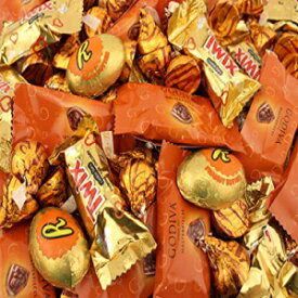 イースターキャンディー詰め合わせゴールドホイル – リースエッグ、ゴディバキャラメルライオンベルギー、キッセスミルクチョコレート入りキャラメル、ツイックスミニ (3ポンドバルク) Easter Candy Assortment Gold Foil - Reese's Eggs, Godiva Caramel