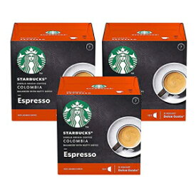 ネスカフェ ドルチェ グスト スターバックス コロンビア エスプレッソ×3箱(36カプセル) ドリンク36本 Nescafe Dolce Gusto Starbucks Colombia Espresso x 3 Boxes (36 Capsules) 36 Drinks