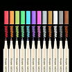 Acrylic Paint Markers Paint Pens Assorted Vibrant Markers for Rock Painting,  Canvas, Glass, Mugs, Wood, Ceramic, Fabric, Metal, Ceramics. Non Toxic,  Quick Dry, Multi-Surface, Lightfast (EXTRA FINE)