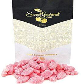 SweetGourmet サワーストロベリー子豚 | ミニブタグミキャンディ | 1ポンド SweetGourmet Sour Strawberry Piglets | Mini Pigs Gummi Candy | 1 Pound