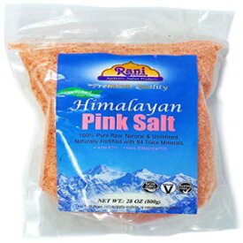 ラニ ヒマラヤ ピンク ソルト (84 種類の必須微量ミネラル) 800g (28 オンス) ~ すべて天然 | ビーガン | グルテンフリー | NON-GMO（再封可能なパウチ） Rani Himalayan Pink Salt (84 Essential Trace Minerals) 800g (28oz) ~ A