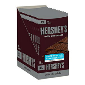 HERSHEY'S ミルクチョコレート XL、キャンディーバー、4.4 オンス (12 個、16 個) HERSHEY'S Milk Chocolate XL, Candy Bars, 4.4 oz (12 Count, 16 Pieces)