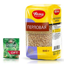 ハトムギ Uvelka Kasha - 800g/28.21oz、オーガニック食品、1 パック + 無料の乾燥パセリ Pearl Barley Uvelka Kasha - 800g/28.21oz, Organic Food, Pack of 1 + Parsley Dried For Free