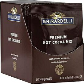 リッチチョコレート、ギラデリプレミアムホットココアエンベロープ、リッチチョコレート、22.7オンス（15個パック） Rich chocolate, Ghirardelli Premium Hot Cocoa Envelopes, Rich chocolate, 22.7 Ounce (Pack of 15)