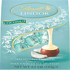 リンツ LINDOR ココナッツミルクチョコレート、5.1オンス (6個パック) Lindt LINDOR Coconut Milk Chocolate, 5.1oz (Pack of 6)
