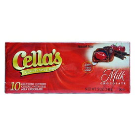 Cella's ミルクチョコレートホイル包みチェリー 10 個ギフトボックス Cella's Milk Chocolate Foil Wrapped Cherries 10 Count Gift Box