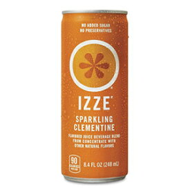 IZZE スパークリングジュース、クレメンタイン、8.4オンス缶、24本 IZZE Sparkling Juice, Clementine, 8.4 oz Cans, 24 Count