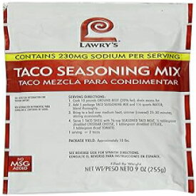 ローリータコス調味料ミックス、9オンスパッケージ（6パック） Lawry's Lawrys Taco Seasoning Mix, 9 -Ounce Packages (Pack of 6)