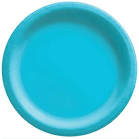 Amscan 69016.54 カリビアン ブルー ラウンド ペーパー プレート - 10 インチ、20 カラット Amscan 69016.54 Caribbean Blue Round Paper Plates - 10", 20 Ct