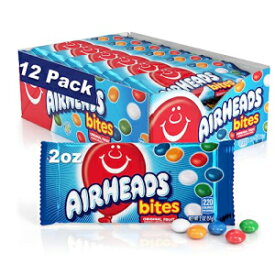 Airheads キャンディーバイツ、フルーツフレーバー詰め合わせ、映画館、パーティー、売店、2オンスパック (18個入りボックス) Airheads Candy Bites, Assorted Fruit Flavors, Movie Theater, Party, Concessions, 2oz Packs (Box of 18)