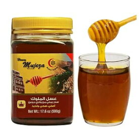 Mujeza Al Shifa 1.10 Pound (Pack of 1), Raw Royal Honey (Authentic Yemen Douani Sidr Honey) عسل سدر يمني أصلي دوعني Gluten Free Non GMO 100% Natural Raw Honey (500g / 17.6oz)