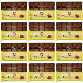 Freia ノルウェー メルケショコラーデ ミルク チョコレート バー - 濃厚でおいしいノルウェー ミルク チョコレート キャンディ バー - 個別包装されたヨーロッパのグルメ チョコレート スナック - ギフトに最適 - ノルウェー製 - 60g、12 パック Frei