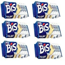 4.4 Ounce (Pack of 6), Chocolate Branco, Bis Lacta Wafer Cookies (Chocolate Branco, 6 Pack)