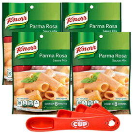 クノール パルマローザ クリーミーパスタソースミックス 1.3オンス (4個パック) バイザカップ計量スプーン付き Knorr Parma Rosa Creamy Pasta Sauce Mix, 1.3 oz (Pack of 4) with By The Cup Measuring Spoons