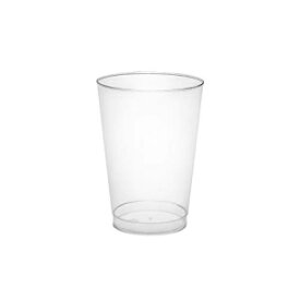 Party Essentials Disposable 10-Ounce Party Cups | Tall Tumblers | Cocktail Glasses, Clear Hard Plastic, 100-Count