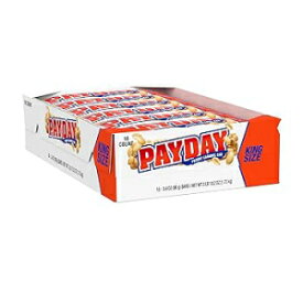 PAYDAY ピーナッツ キャラメル キングサイズ キャンディ、バルク、個別包装、3.4 オンス (18 個パック) PAYDAY Peanut Caramel King Size Candy, Bulk, Individually Wrapped, 3.4 Oz (Pack of 18)