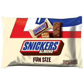 スニッカーズ アーモンド ファンサイズ チョコレート キャンディバー 10.23オンス バッグ (6個パック) SNICKERS Almond Fun Size Chocolate Candy Bars 10.23-Ounce Bag (Pack of 6)