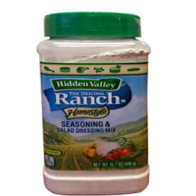 Hidden Valley Ranch ホームスタイル調味料 & サラダドレッシングミックスパウダー 15.7 オンス Hidden Valley Ranch Homestyle Seasoning & Salad Dressing Mix Powder 15.7 oz