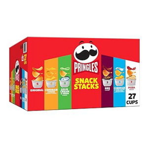 6 Flavors, Pringles Potato Crisps Chips, Snack Stacks, Lunch Snacks, Office  and Kids Snacks, Variety Pack (27 Cups) | Glomarket