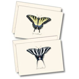 Earth Sky + Water - アゲハアソートノートカードセット - 封筒付きブランクカード 8 枚 (2 スタイル各 4 枚) Earth Sky + Water - Swallowtail Assortment Notecard Set - 8 Blank Cards with Envelopes (4 each of 2 styles)