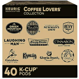 Keurig Coffee Lovers' Collection サンプラーパック、シングルサーブ K カップポッド、すべての Keurig 1.0/Classic、2.0 および K-Café コーヒーメーカーと互換性あり、バラエティパック、40 個 Keurig Coffee Lovers' Collection Sampler Pack, Si