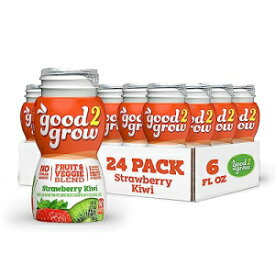 good2grow Strawberry Kiwi Juice 24-pack of 6-Ounce BPA-Free Juice Bottles, Non-GMO with Full Serving of Fruits and Vegetables. SPILL PROOF TOPS NOT INCLUDED (Pack of 24)