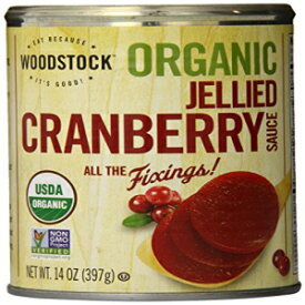 Woodstock Farms - オーガニックゼリー状クランベリーソース - 14 ポンド Woodstock Farms - Organic Jellied Cranberry Sauce - 14 oz.