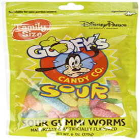 ディズニー ワールド パークス グーフィー キャンディー カンパニー サワー グミ ワーム ファミリー サイズ 6 オンス 袋密封 - 新品 Disney World Parks Goofy Candy Co. Sour Gummi Worms Family Size 6 oz. Bag Sealed - NEW