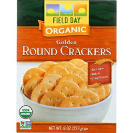Field Day オーガニック ゴールデン ラウンド クラッカー、8 オンス Field Day Organic Golden Round Crackers, 8 oz