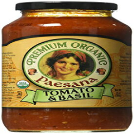 パエサナソース オーガニックトマトバジル 25オンス - 6個パック Paesana Sauce Organic Tomato Basil 25 Oz - Pack of 6