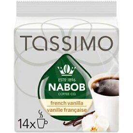 ナボブ カフェ コレクション フレンチ バニラ コーヒー (ミディアム)、Tassimo コーヒーメーカー用 14 カウント T ディスク Nabob Cafe Collection French Vanilla Coffee (Medium), 14-Count T-Discs for Tassimo Coffeemakers