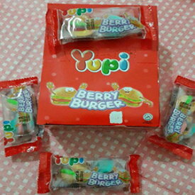 ユピー グミキャンディベリーバーガー 24個入 (1箱) Yupi Gummy Candy Berry Burger 24-ct (1 Box)