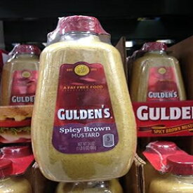 グルデンのスパイシーブラウンマスタード 2/24 オンス (2 個パック) Gulden's spicy brown mustard 2/24 oz (pack of 2)