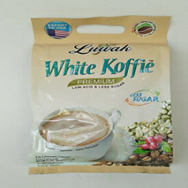 コピルアック ホワイト コフィー プレミアム レスシュガー コーヒー 20カラット、400グラム (6個パック) Kopi Luwak White Koffie Premium Less Sugar Coffee 20-ct, 400 Gram (Pack of 6)