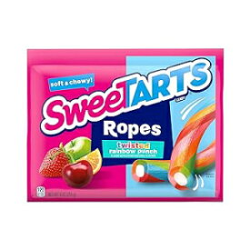 SweeTARTS ソフト & チューイ ロープ キャンディ、ツイスト レインボー パンチ、9 オンス SweeTARTS Soft & Chewy Ropes Candy, Twisted Rainbow Punch, 9 Ounce