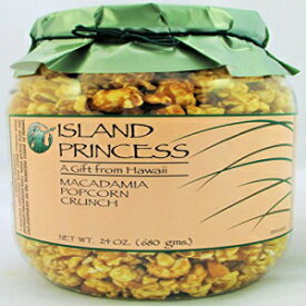 マカダミア ポップコーン クランチ、ラージ ジャー、ハワイ最高級 (24 オンス 680g) Macadamia Popcorn Crunch, Large Jar, Hawaii's Finest (24 Oz. 680g)