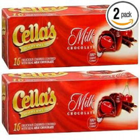 チェリー、セラズ ミルクチョコレート カバード チェリー、(2) 8 オンス ボックス (合計 1 ポンド) cherries, Cella's Milk Chocolate Covered Cherries, (2) 8 Ounce Boxes (Total 1 Pound)